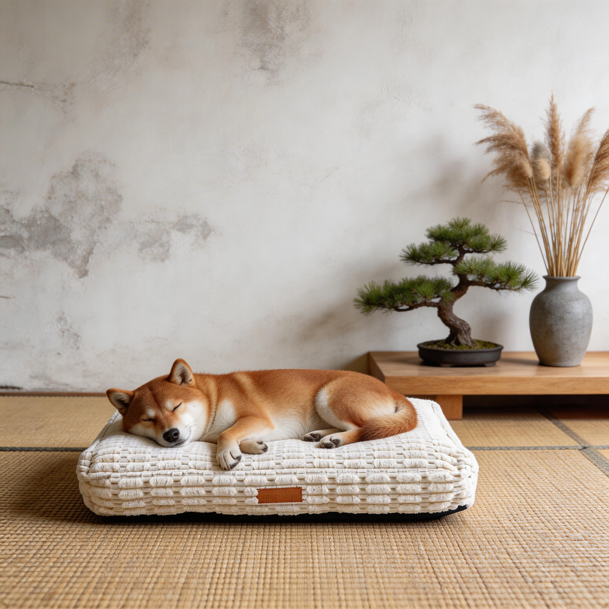 Wagsage Chubby Stripes Pet Mat in soft fabric, featuring a colorful striped design for comfortable pet resting.